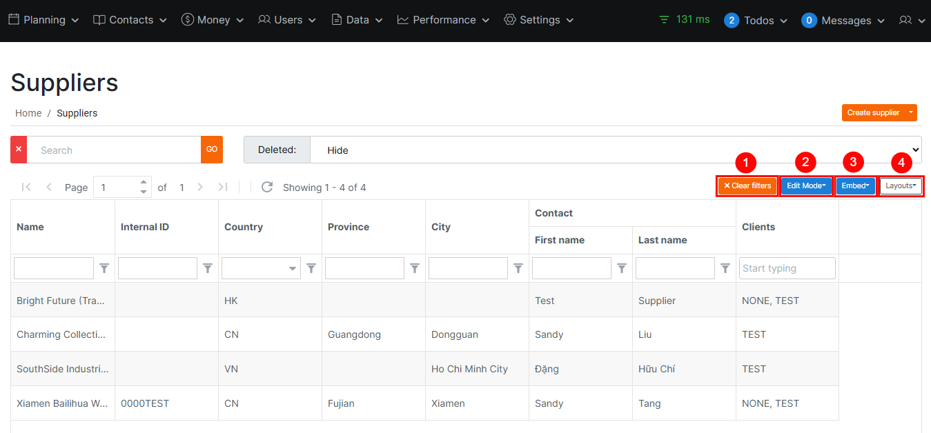 Supplier List | Syncontrol